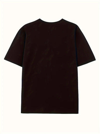 Men's Casual Short-Sleeve T-Shirt, Fashionable & Versatile, Outdoor & Active Wear Tee With Inspirational Print