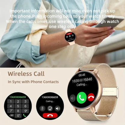 SENBONO 2025 Women's Smart Watch Bluetooth Call Fitness Tracker 100+ Sport Mode IP67 Waterproof Smartwatch Women for Android IOS
