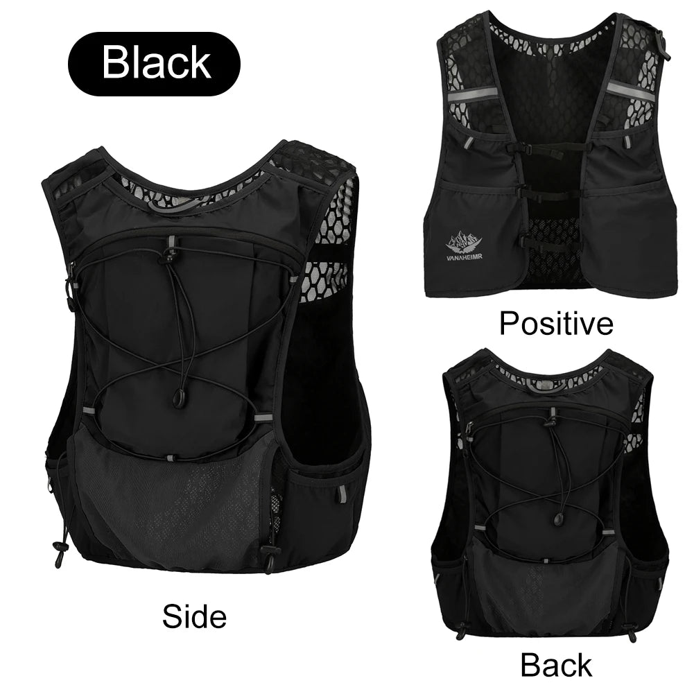 Lightweight Running Vest Waterproof Water Bladder Daypack Reflective Outdoors Hydration Pack for Hiking Trail Running