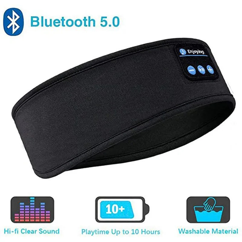 Sports Fitness Music Bluetooth Headband Elastic Sleeping Eye Mask Patch Wireless Bluetooth Headset Wireless Headscarf Earphones