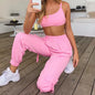 1Set Stylish Tracksuit Contrast Color Hooded Drawstring Sweatshirt Pockets Pants Set for Running Sport Outfit Sports Suit