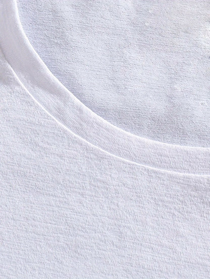Summer Men's Front Printed Short Sleeve T-Shirt Top Comfortable Breathable Fabric Casual Sports Style View