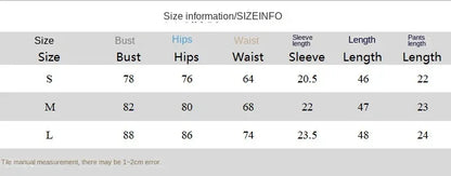 2025 Woman Clothing Shorts Suit America Sports Style Fashion Slim Retro Summer Letter Print Short-sleeved Top Y2k ropa de mujer