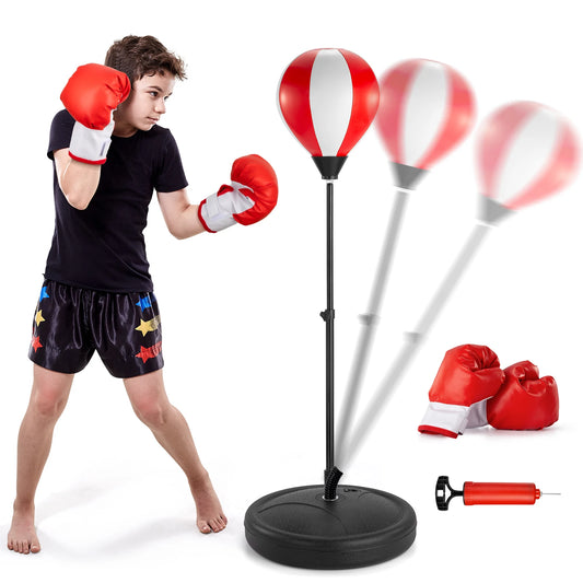 Training Boxing Ball Children Punching Bag Ball Kids  Boxing Response Gloves Sport Musculation Training Home Gym Toys Gifts Boys