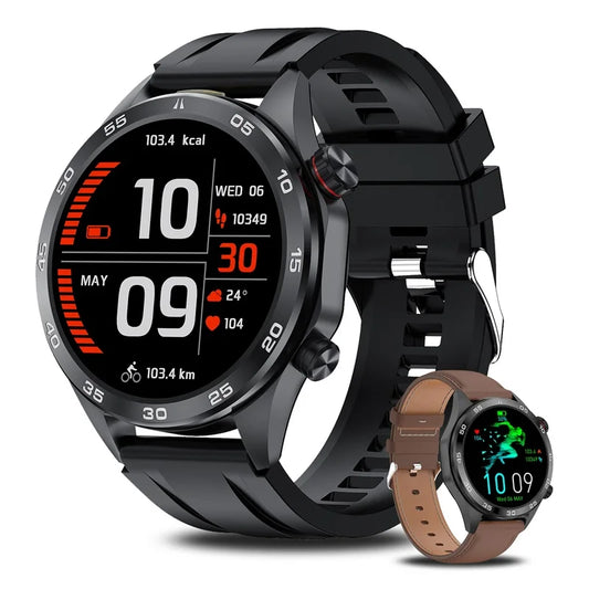 AI Voice Smartwatch Equipped With Flashlight Illumination And 500mah Ultra Long Battery Life - Suitable For Fitness Tracking