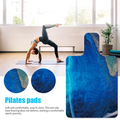 Rubber Yoga Meditation Pad Anti-Slip Pilates Gymnastics Mat Soft Breathable Portable High-Temperature Resistant Sports Equipment